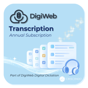 DigiWeb Transcription (Digital Dictation) Annual Subscription