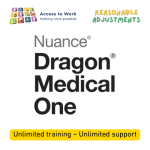 Dragon Medical One for Access To Work and Reasonable Adjustments